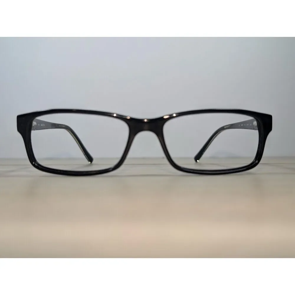 Nautica N8048 010 Black Eyeglass Frames 54-17-145 Full Rim Rectangular